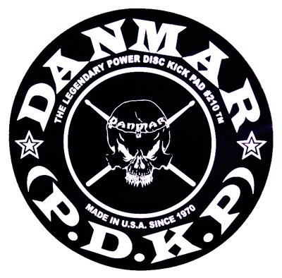 Danmar 210SK Bass Drum Kick Pad "Skull" Single Pedal