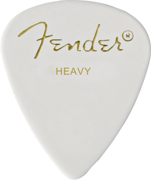 Fender Plektrum Standard 351 Heavy weiß