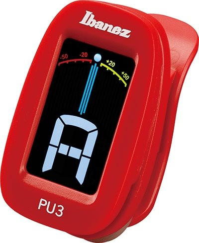 Ibanez PU3 Chromatic Clip Tuner Red