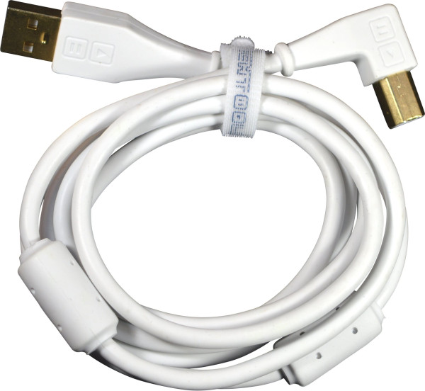 DJ TechTools USB Chroma Cable white abgewinkelt (ca. 1,5m)