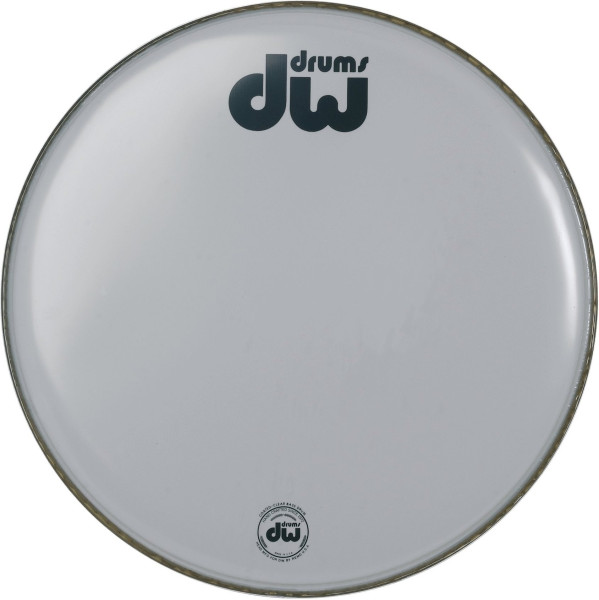 dw CW23K Bass Drum Resonant 23" White/Black Logo
