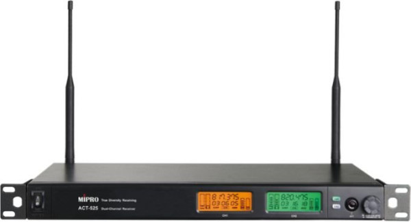 MIPRO ACT-525 UHF 2-Kanal Empfänger 518-542 MHz