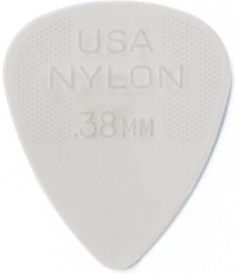 Dunlop Nylon Plektrum 0,38mm withe