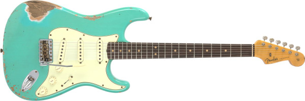 Fender Custom Shop 1963 Stratocaster Heavy Relic Aged Sea Foam Green Limited Edition