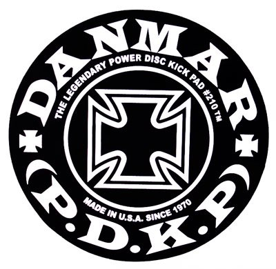 Danmar 210IC Bass Drum Kick Pad "Iron Cross" Single Pedal